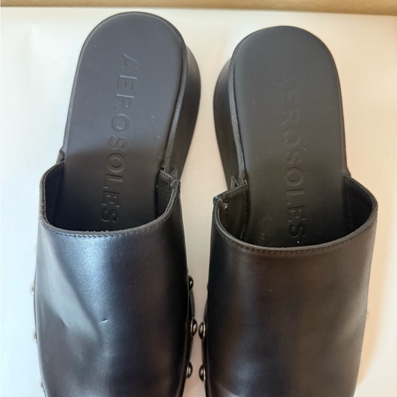 AEROSOLES Black Studded Mules - Picture 5 of 9